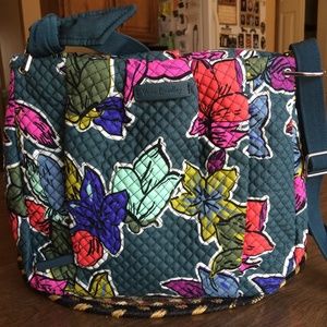 Vera Bradley hadley crossbody falling flowers